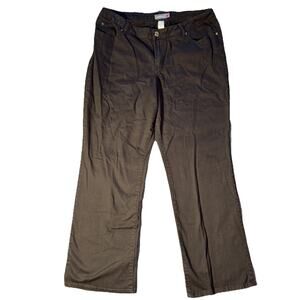 Venezia Womens Pants Size 3 Average 18W Black Bootcut